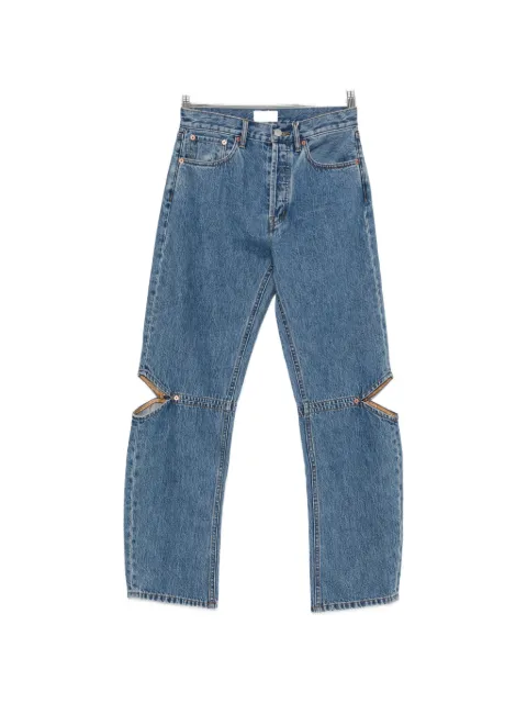 Still Here cut-out straight-leg jeans Blue CGCBOG