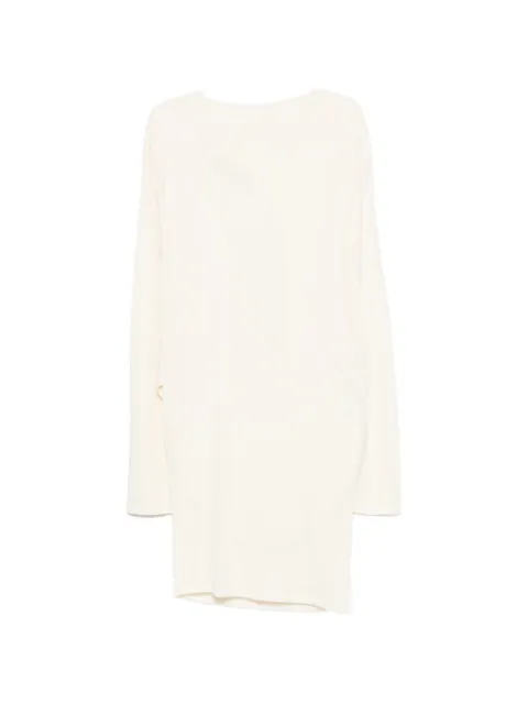 Jacquemus draped open-back mini dress Neutrals DRW00823AJ00253