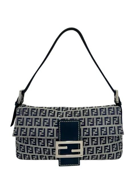 Fendi Pre-Owned 2000-2010 Zucchino Canvas Baguette shoulder bag Grey 65NQFA0NG4B5D52K