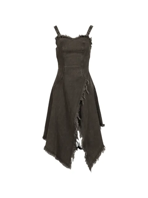 VIVAMUS fringe-trimmed open-back dress Black VM26SSOP003BLK