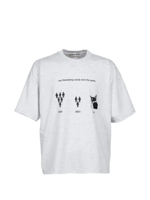 Domenico Orefice Friendship graphic-print T-shirt Grey 1RTS011COCGRY