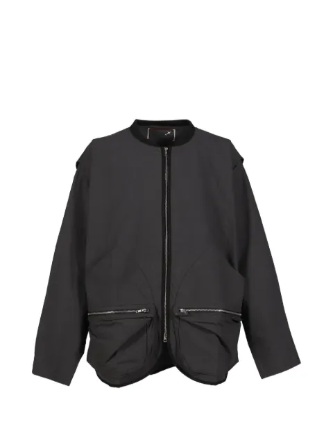 No Bishop No King Cabourn zip-up jacket Grey NBNKJK00