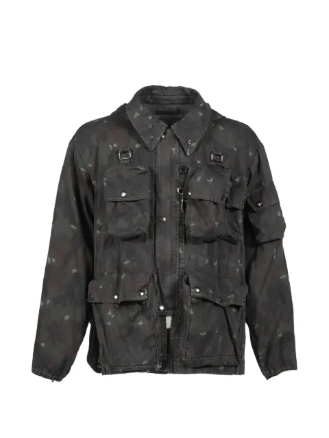 DAIRIKU camouflage-print hooded jacket Black 25AWJ10