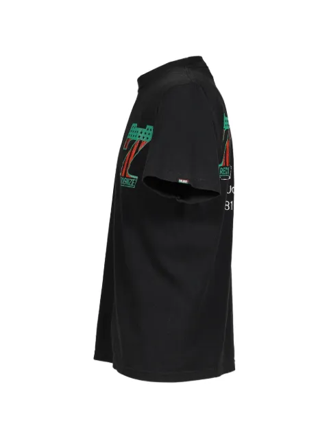 BOW WOW crack-print T-shirt Black BWRC2617VTBLK