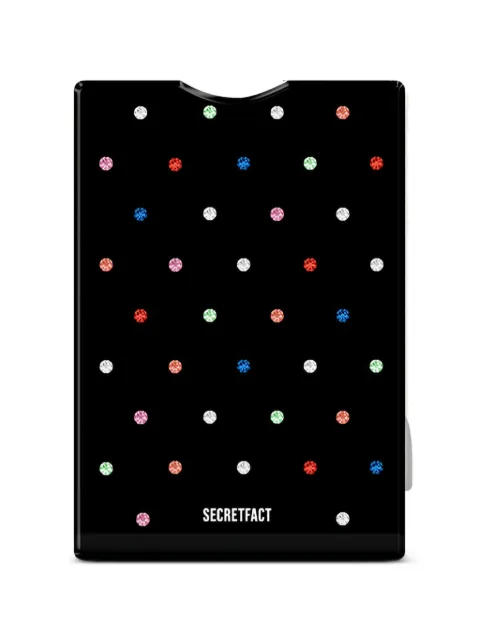SECRETFACT Swarovski crystal-embellished MagSafe card pocket Black SFT2011