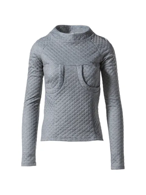 Lucila Safdie Dakota quilted jersey top Grey LUCILASAFADIE6GRY