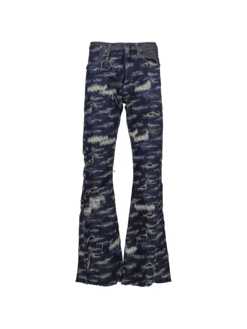 MINUS distressed twisted-seam jeans Blue MP2PT2IND