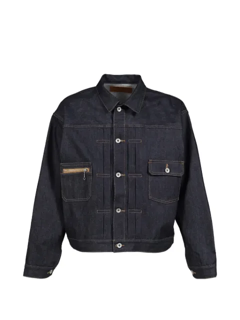 DAIRIKU Rigid boxy-silhouette denim jacket Blue RD1IND