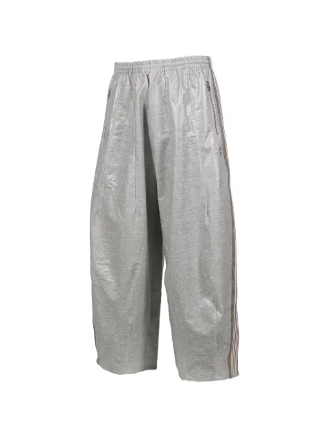 Needles H.D. butterfly-embroidered track pants Grey RW1652