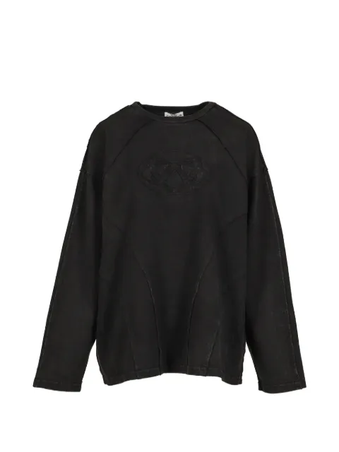VIVAMUS logo-patch long-sleeve T-shirt Black VM252CS0202