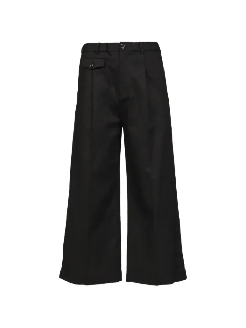 CEDARWOOD Cities' Club wide-cut trousers Black CW2601PT01BLKRAMIE