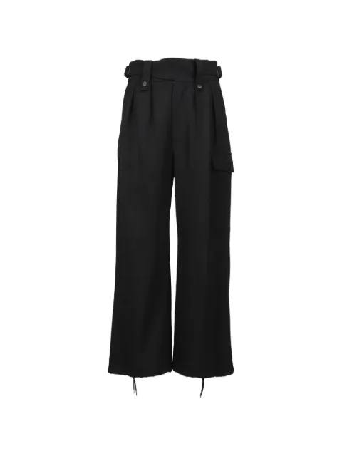 SUBLATIONS Gurkha wide-leg trousers Black S121412BK