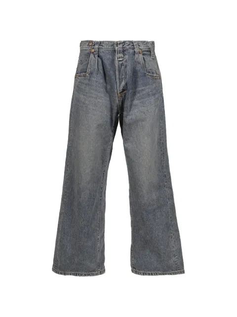DAIRIKU reconstructed washed-denim jeans Blue 25AWD9
