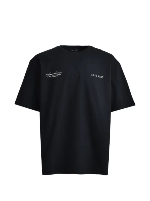 LAST NEST Nightmares and Dreams graphic-print T-shirt Black LN25SSEX02