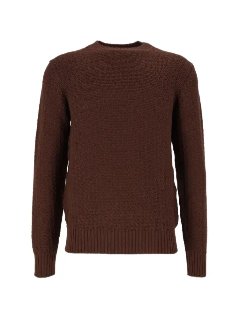 Circolo 1901 long-sleeve crew-neck sweater Brown CN5582