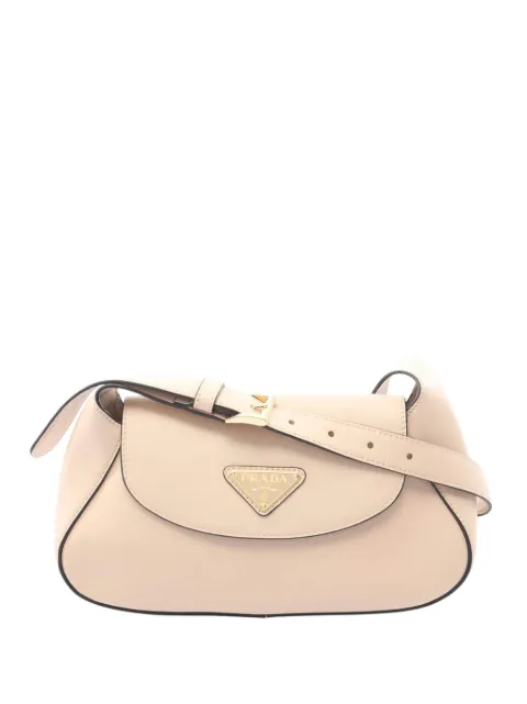 Prada Pre-Owned 2013-2026 Small Leather Patina shoulder bag Neutrals 4IQUCYX5DIQZ4KQF