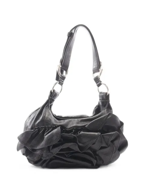 Saint Laurent Pre-Owned 2010s Naja leather shoulder bag Black 1102399