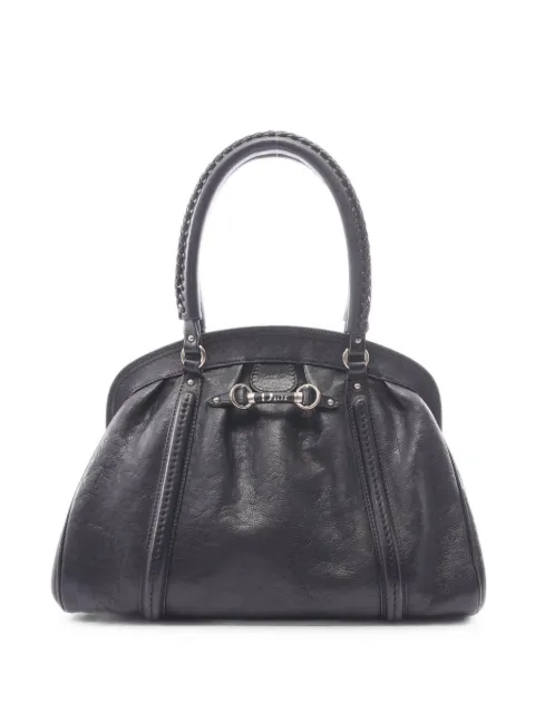 Christian Dior Pre-Owned 2000s logo-detail braided-handle handbag Black 1101833