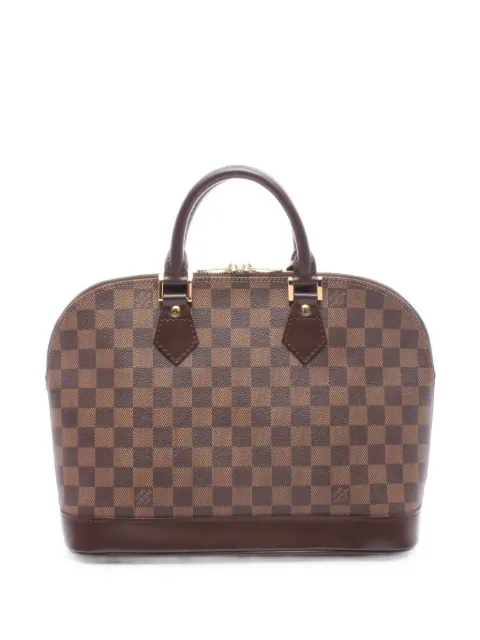 Louis Vuitton Pre-Owned Alma Damier Ebène tote bag Brown 1102454FL1014