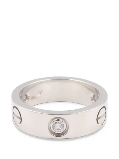 Cartier 2010s Love diamond ring Silver 1102311H46397
