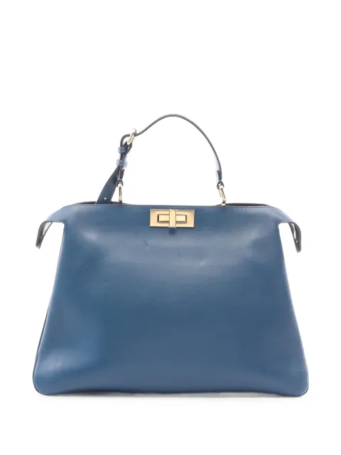 Fendi Pre-Owned 2010s Peekaboo satchel bag Blue 1102238