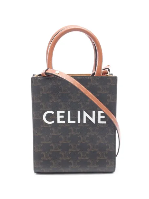 Celine Pre-Owned 2010s Triomphe logo-print tote bag Black 1098264