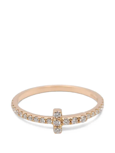 Tiffany & Co. Pre-Owned 2010s T-One diamond ring Pink 1101076