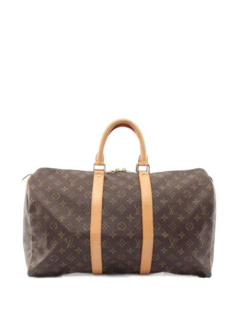 Louis Vuitton Pre-Owned 2002 45 Monogram Keepall luggage bag Brown 1102480FL0032