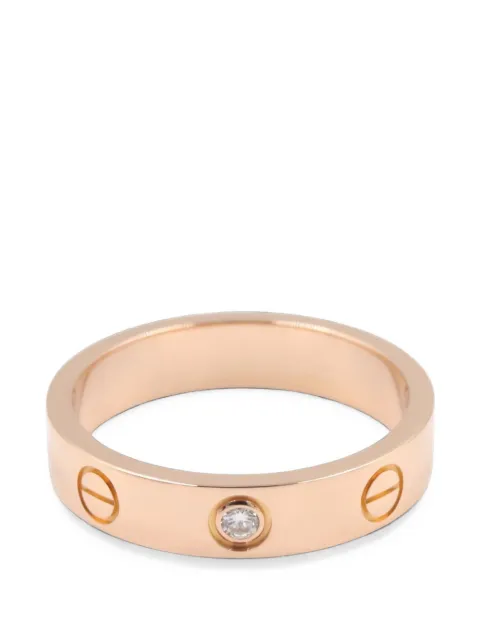 Cartier 2010s mini Love diamond ring Pink 1102549MMX332