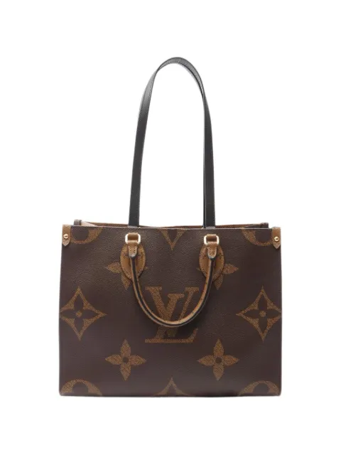 Louis Vuitton Pre-Owned 2020 GM On The Go Monogram Giant Reverse tote bag Brown 1102459FL2280