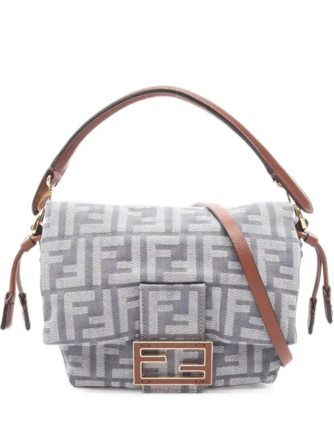 Fendi Pre-Owned 2020s Mamma Baguette shoulder bag Blue 1102264