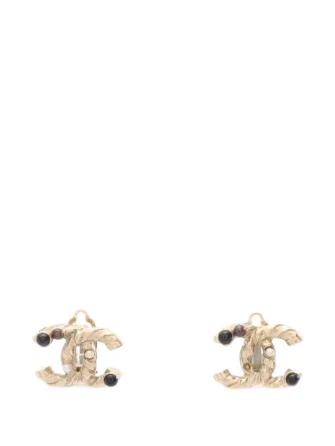 CHANEL Pre-Owned 2011 Coco Mark earrings Gold 1085707A11A
