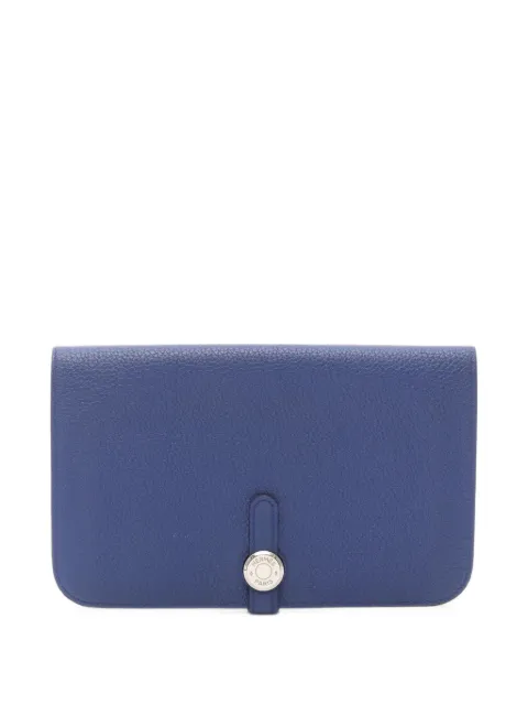 Hermès Pre-Owned 2015 GM Dogon bi-fold wallet Blue 1102092T