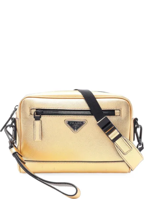 Prada Pre-Owned 2000s Saffiano Travel shoulder bag Gold 1101812