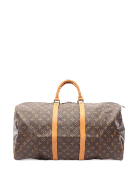 Louis Vuitton Pre-Owned 1981 55 Keepall monogram travel bag Brown 1101881MI881