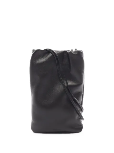 The Row Pre-Owned 2020s Bourse leather shoulder bag Black 1103742
