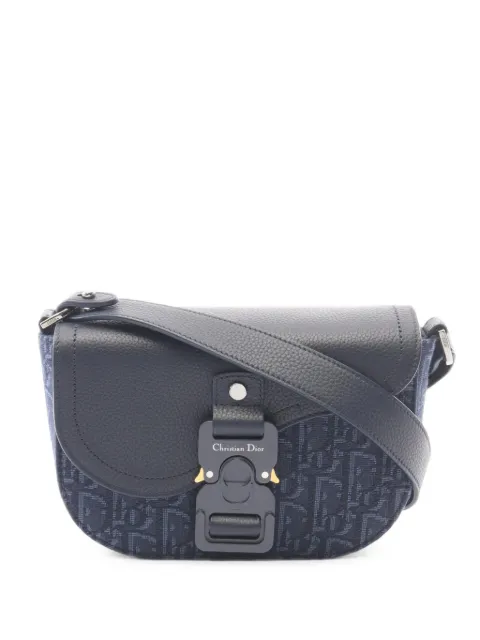 Christian Dior Pre-Owned 2010s Saddle messenger bag Blue 1102356