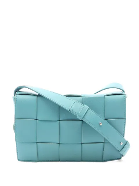 Bottega Veneta Pre-Owned 2000s Maxi Cassette Intrecciato shoulder bag Blue 1103279