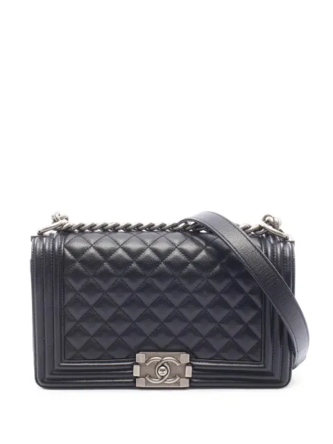 CHANEL Pre-Owned 2019 Boy quilted shoulder bag Black 110370528032769