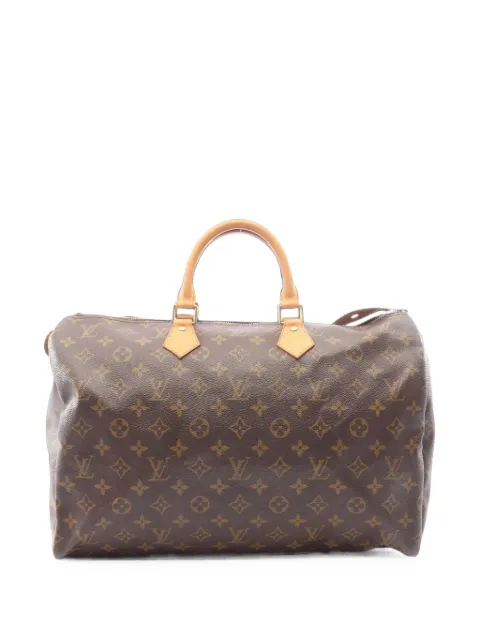 Louis Vuitton Pre-Owned 2002 40 Monogram Speedy luggage bag Brown 1102455MB0052