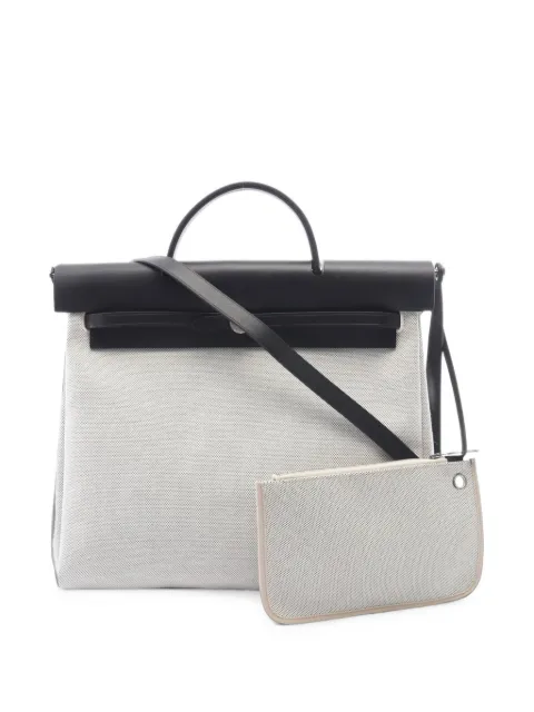 Hermès Pre-Owned MM Herbag Zip tote bag Grey 1102992W