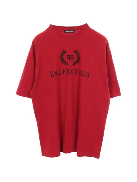 Balenciaga Pre-Owned 2010s logo print T-shirt Red 1099564