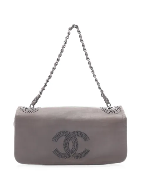 CHANEL Pre-Owned 2008-2009 Coco Mark chain shoulder bag Grey 110180912353587