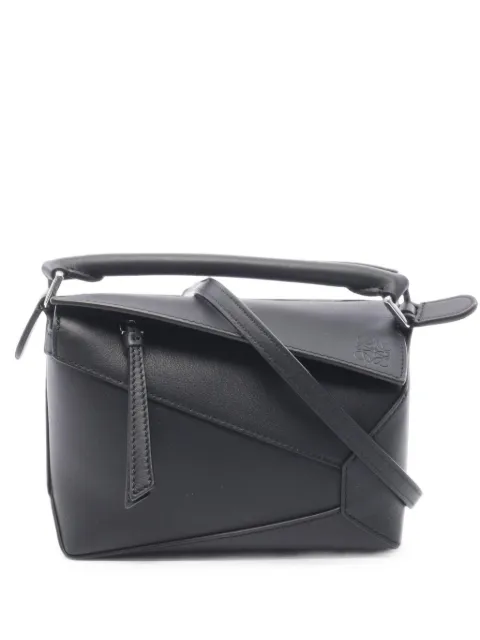 Loewe Pre-Owned Puzzle Edge mini bag Black 1102170