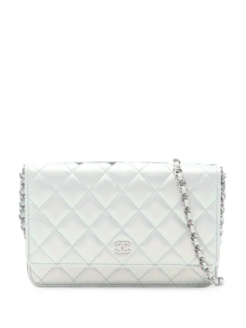 CHANEL Pre-Owned Matelassé leather chain shoulder bag Blue 1103205KUA958C4
