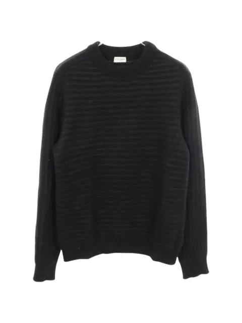 Saint Laurent Pre-Owned 2000s striped knitted sweater Black 1075092