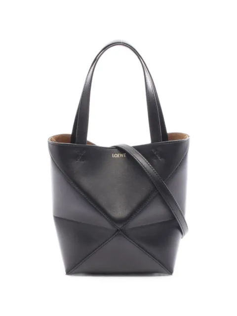 Loewe Pre-Owned mini Puzzle Fold tote bag Black 1102258