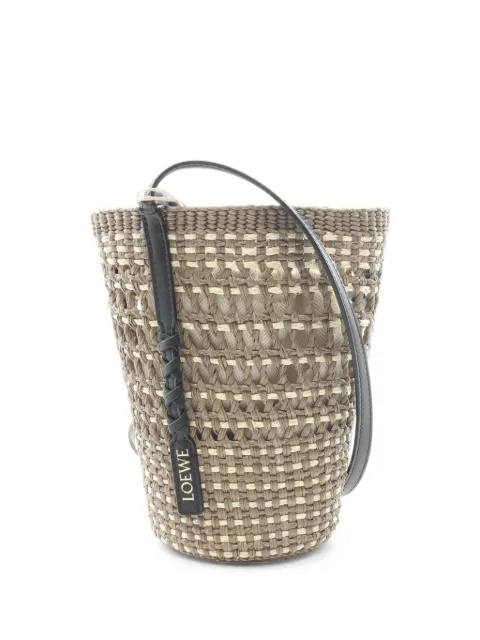 Loewe Pre-Owned Braided Pocket bucket bag Brown 1102267