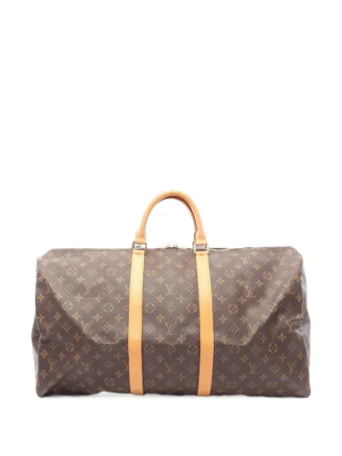 Louis Vuitton Pre-Owned 1996 55 Monogram Keepall luggage bag Brown 1102057SP1926