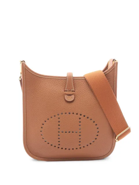 Hermès Pre-Owned 23 Evelyne leather shoulder bag Brown 1103003G